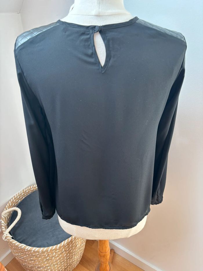 Blouse ML noire - Camaïeu - T36 - photo numéro 9