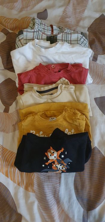 Lot pull garçons 12mois