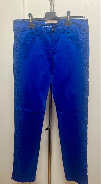 Pantalon bleu roi cache cache 