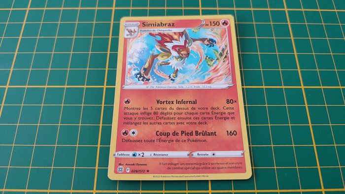026/172 Carte Pokémon Simiabraz rare holographique Epée et Bouclier EB09 Stars Etincelantes #B10