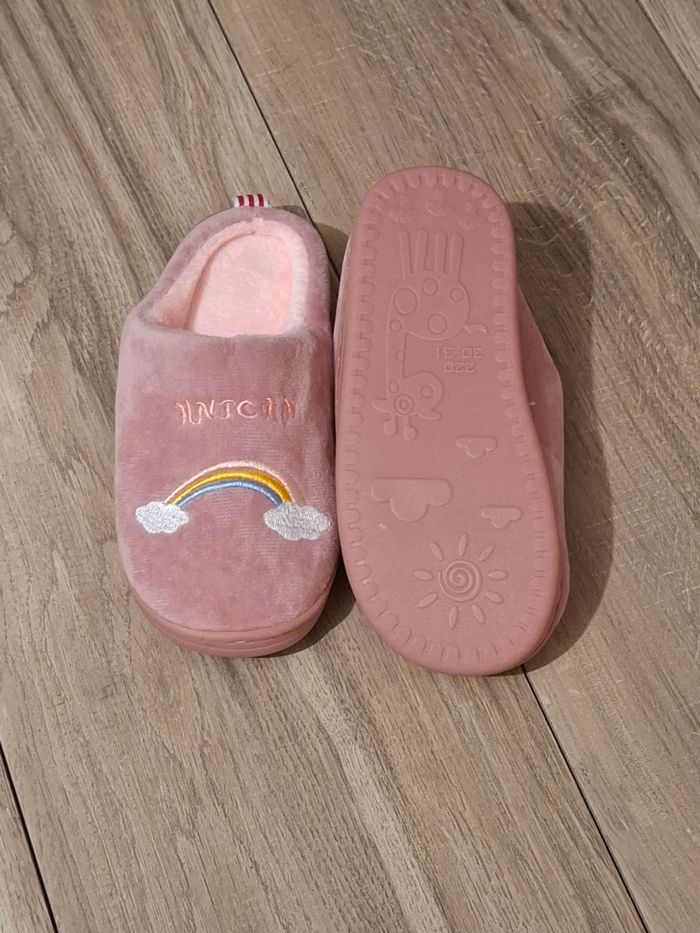 Pantoufle enfant fille Licorne chausson hiver rose - photo numéro 2