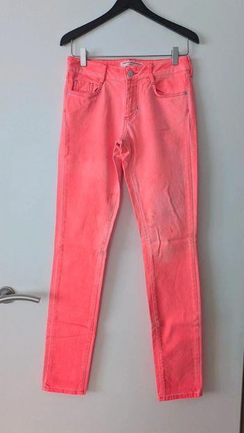 Jeans skinny corail fluo femme - Comptoir des Cotonniers - 38