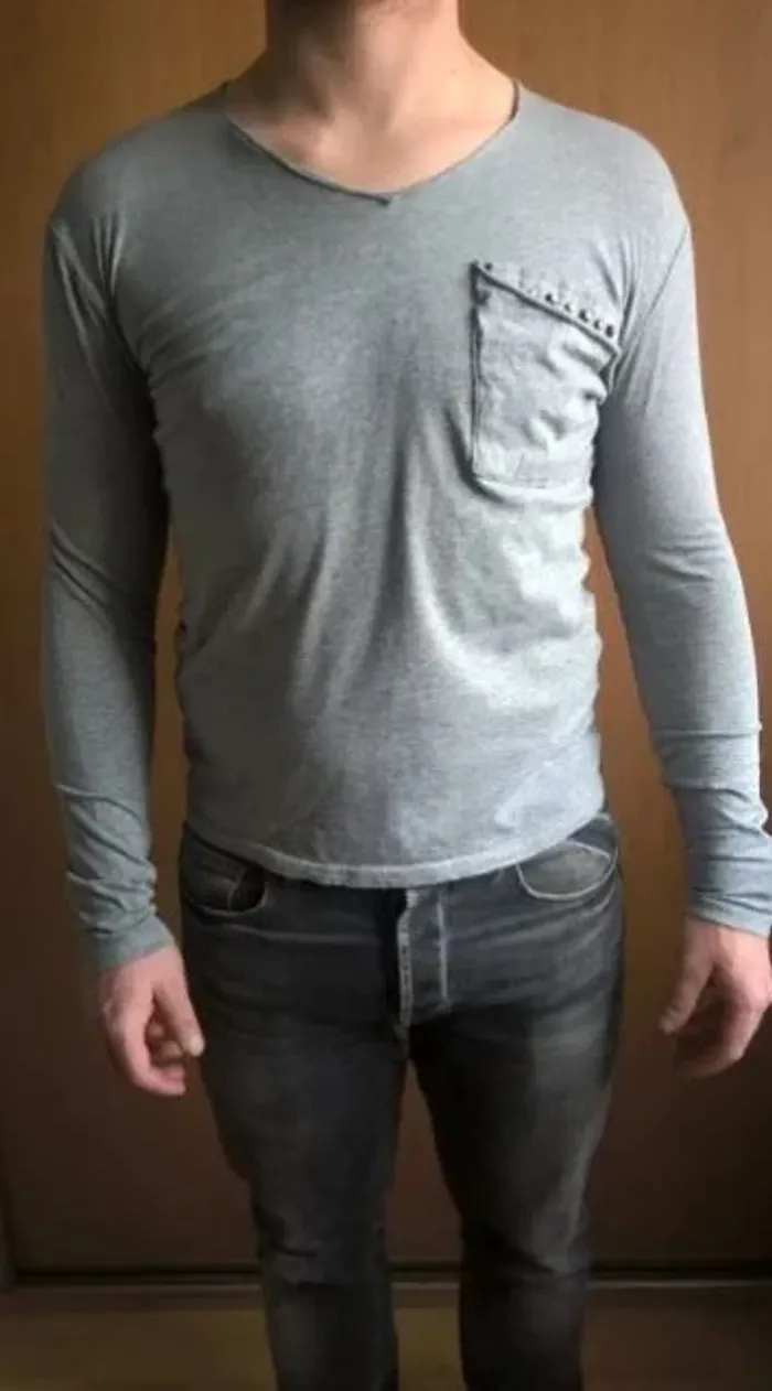 Tshirt manches longues gris chiné Antony Morato Taille L