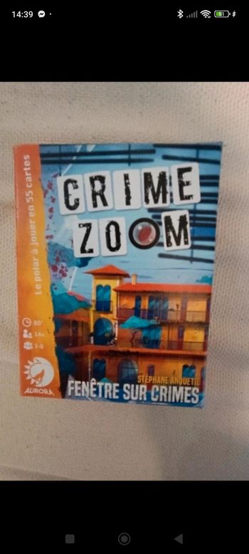 Jeu crime zoom 