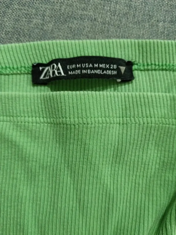 C54 top court vert Zara M - photo numéro 3