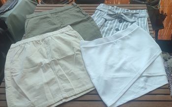 Lot de 4 jupes courtes, in extenso, h&m, M by squitos