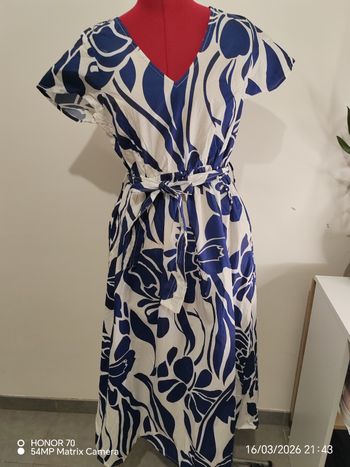 Robe longue en coton 