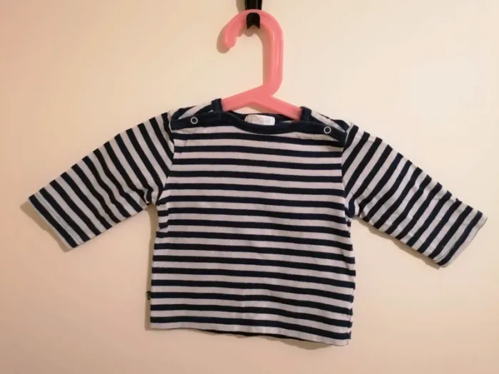 Tee-shirt manches longues garçon 6 mois obaïbi