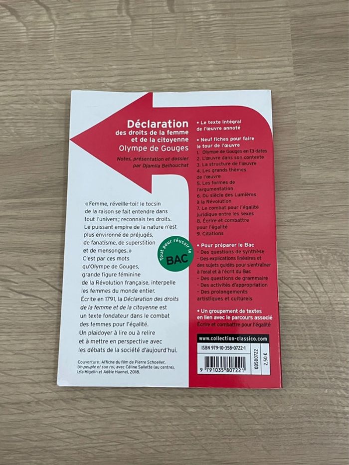 Livre La DDFC de Olympes de Gouges - photo numéro 2