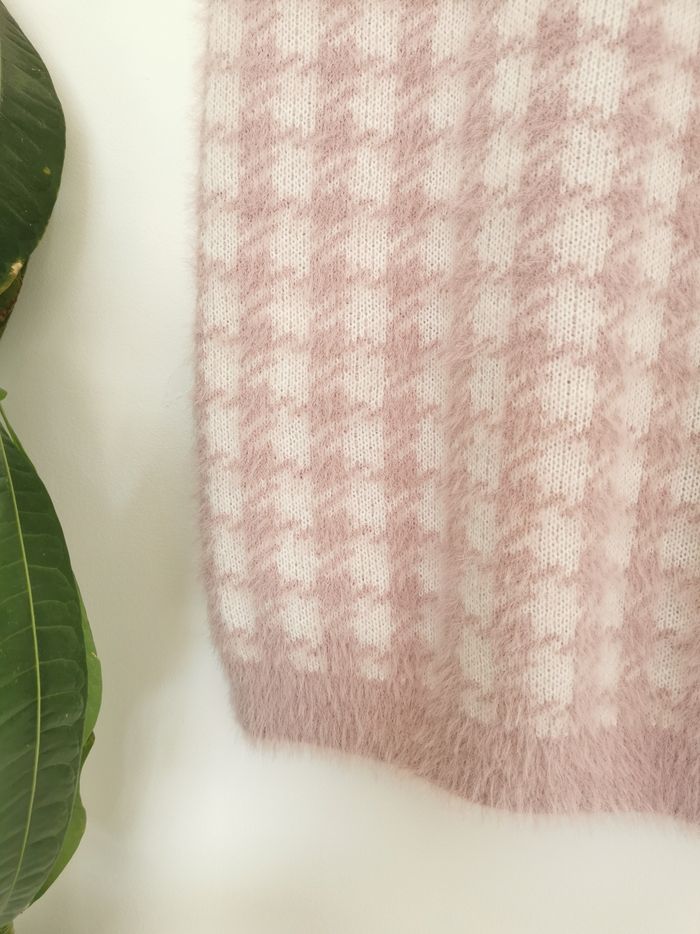 Mini jupe en tricot effet pied de poule Clockhouse C&A Taille XL - photo numéro 3