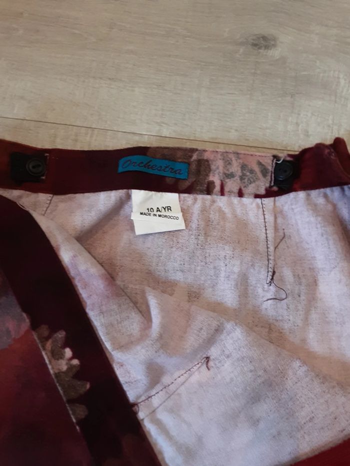 Jupe Orchestra rose ,bordeaux 10 ans - photo numéro 2