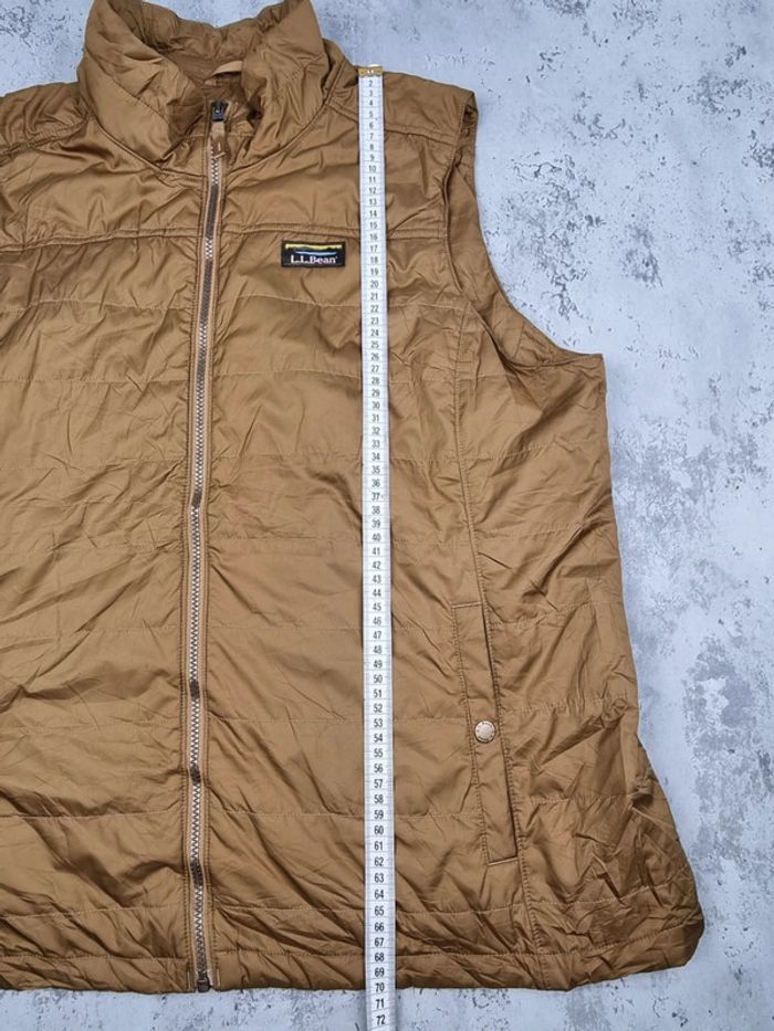 Doudoune sans manches L.L. Bean kaki – Taille XL Femme (mesures en photos) - photo numéro 3