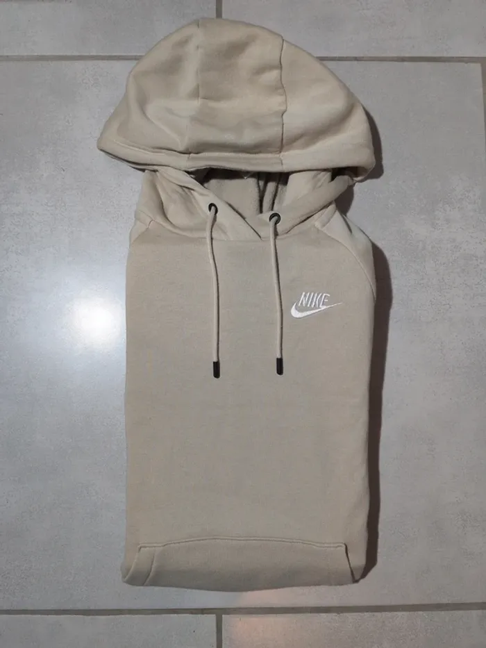 Sweat à capuche Nike – Beige – Taille XS