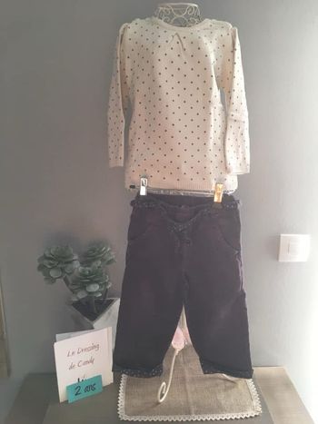 Ensemble fille 24 mois pantalon et pull 
