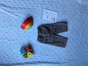 pantalon droit gris taille élastique 3 mois petit pirate