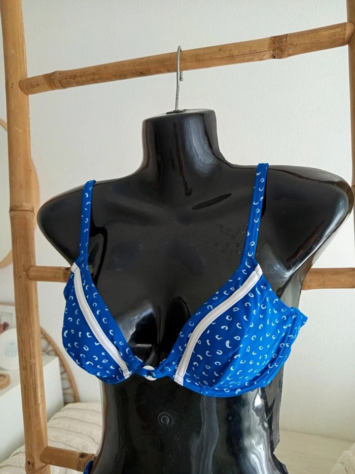 Maillot de bain 2 pièces Triumph bleu & blanc - photo numéro 6