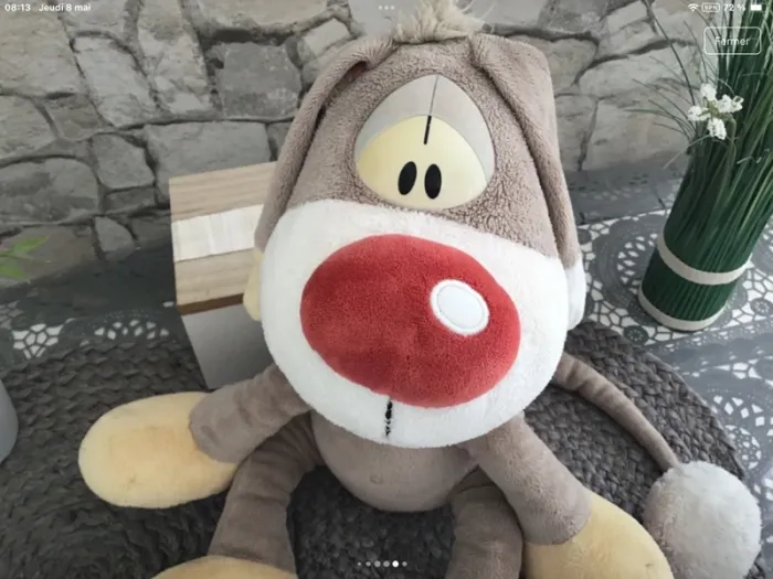 Vintage grande peluche bibombl diddl - photo numéro 5