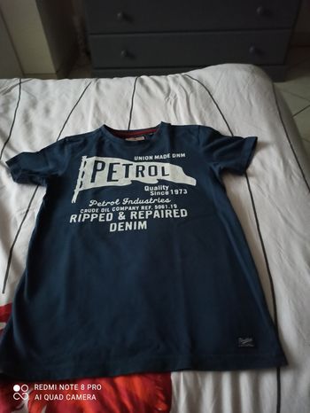 T shirt 10 ans pétrol