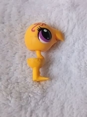 Littlest Pet Shop Flamant Rose Jaune LPS #3540