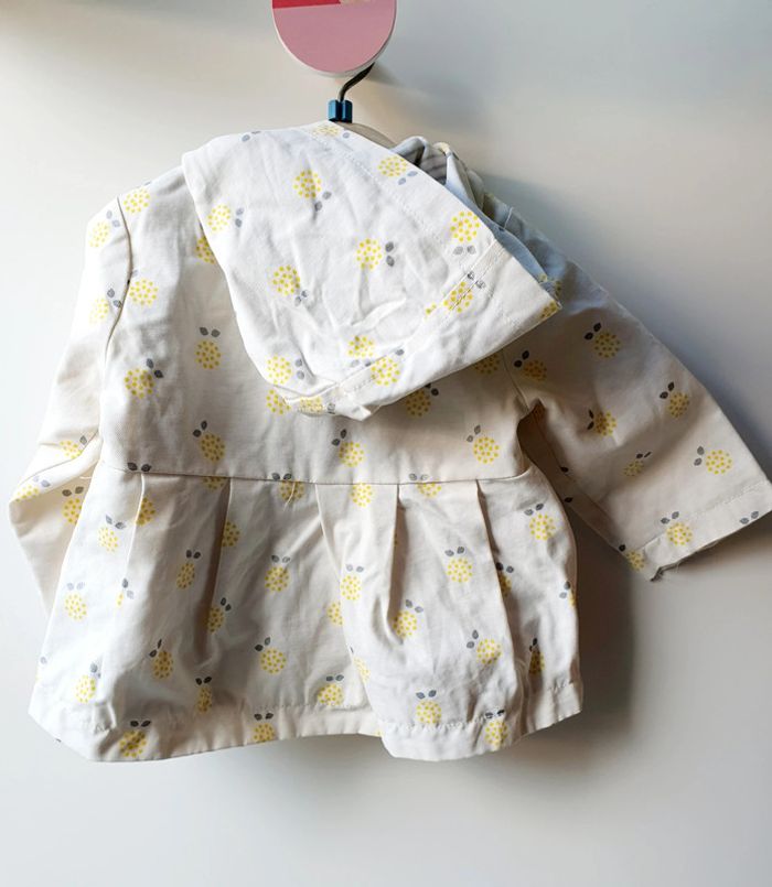Blouson à capuche trench imperméable Obaïbi 6 mois 68cm - photo numéro 2