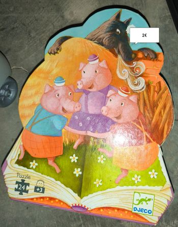 Puzzle trois petits cochons