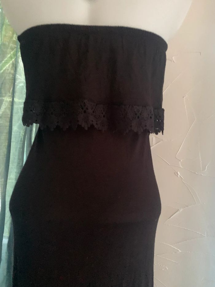 Robe longue noire taille 34 sans bretelles - photo numéro 5
