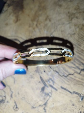 Bracelet acier inoxydable doré