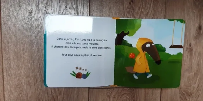 Livre p'tit loup ne veut pas partager en très bon état - photo numéro 2