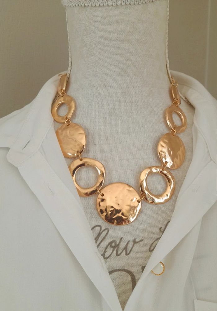 Collier avec plaques en acier inoxydable - photo numéro 2