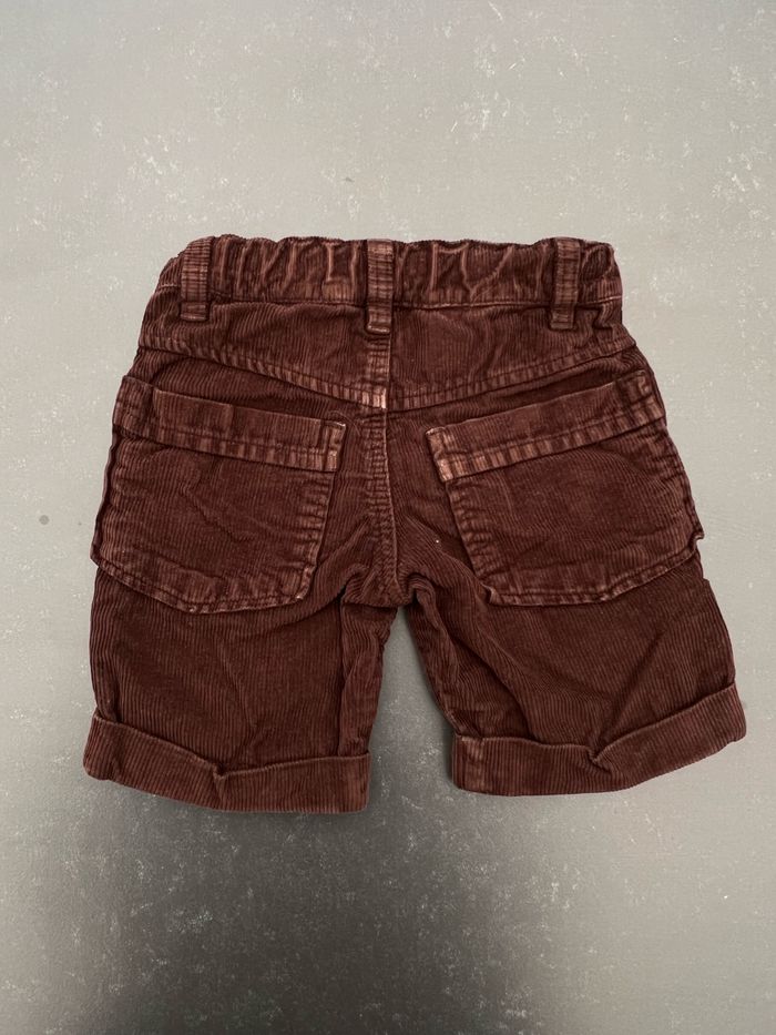 Short velours côtelé marron - photo numéro 4
