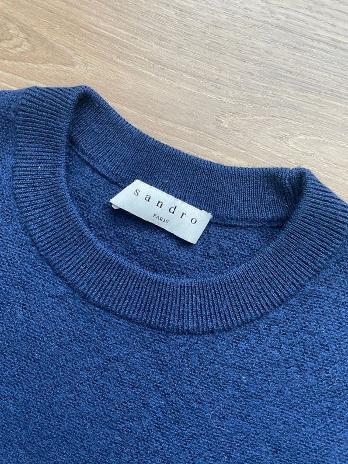 Pull Sandro bleu - photo numéro 2