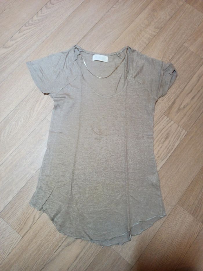 Top taupe zara
