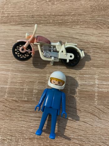 Playmobil et moto vintage