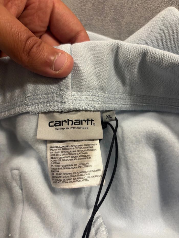 Jogging Carhartt American script Taille Xl Bleu clair Neuf avec étiquette - photo numéro 7
