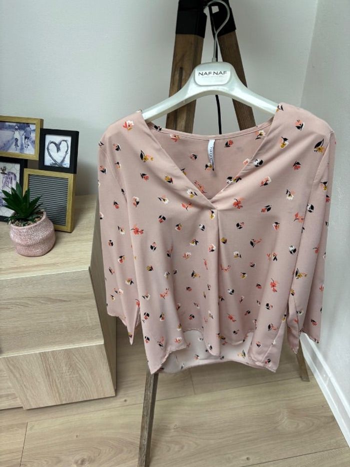Blouse manche longue à motifs