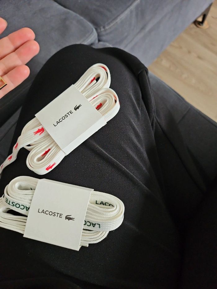 Lacets lacoste neufs - photo numéro 2