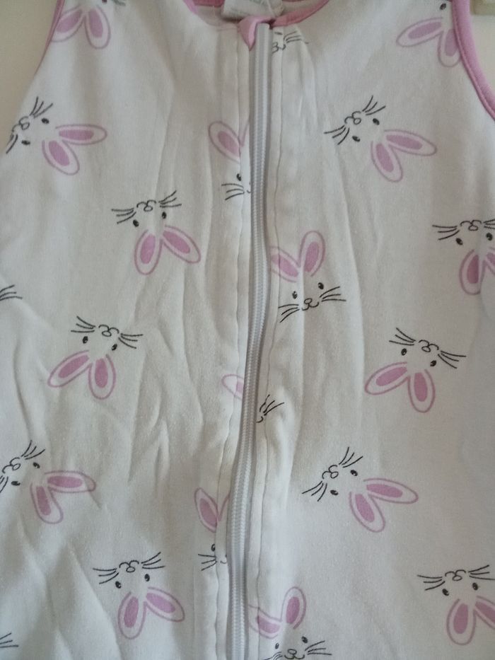 Turbulette, gigoteuse bébé fille Tog 2  mi saison, motif lapin, naissance à 3,6 mois environ - photo numéro 2