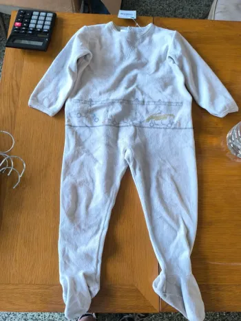 308594 pyjama blanc garçon 4 mois petit bâteau