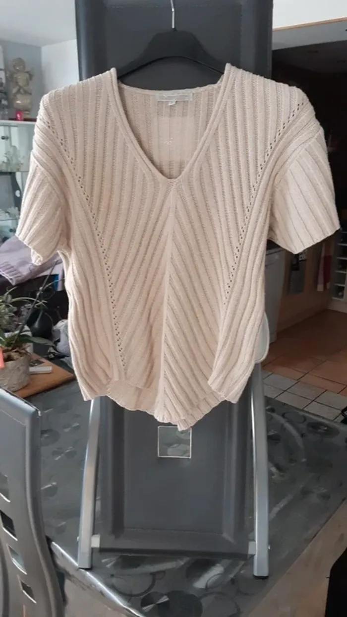 Pull à manche courte