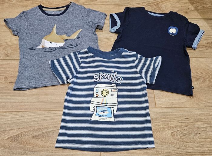 Lot 3 T-Shirts à manches courtes garçon - Taille 23 mois (86cm)