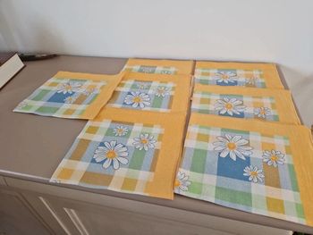Serviettes de table 🌻 vintage