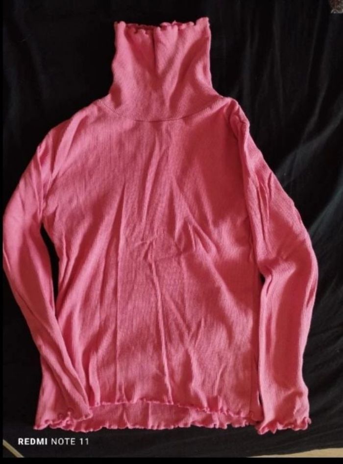 Pull col roulé