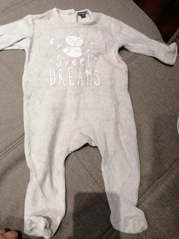 Pyjama velours 9 mois kiabi