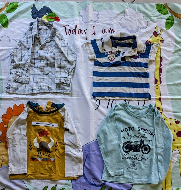 Lot vêtements hauts 18mois