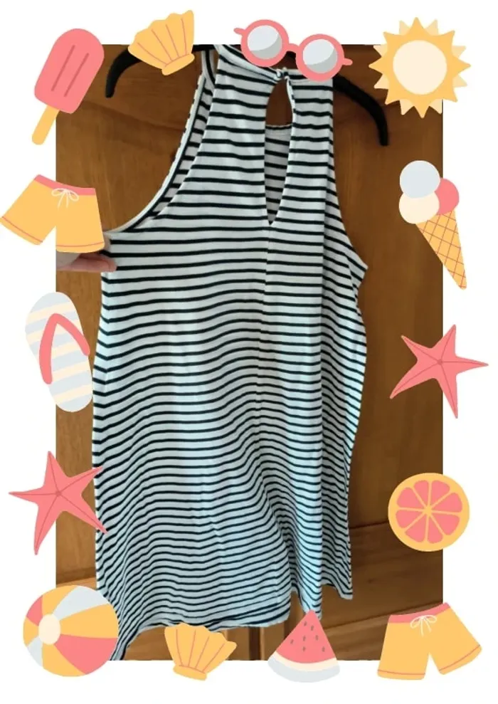 Robe marinière sans manches 42/44 - photo numéro 3