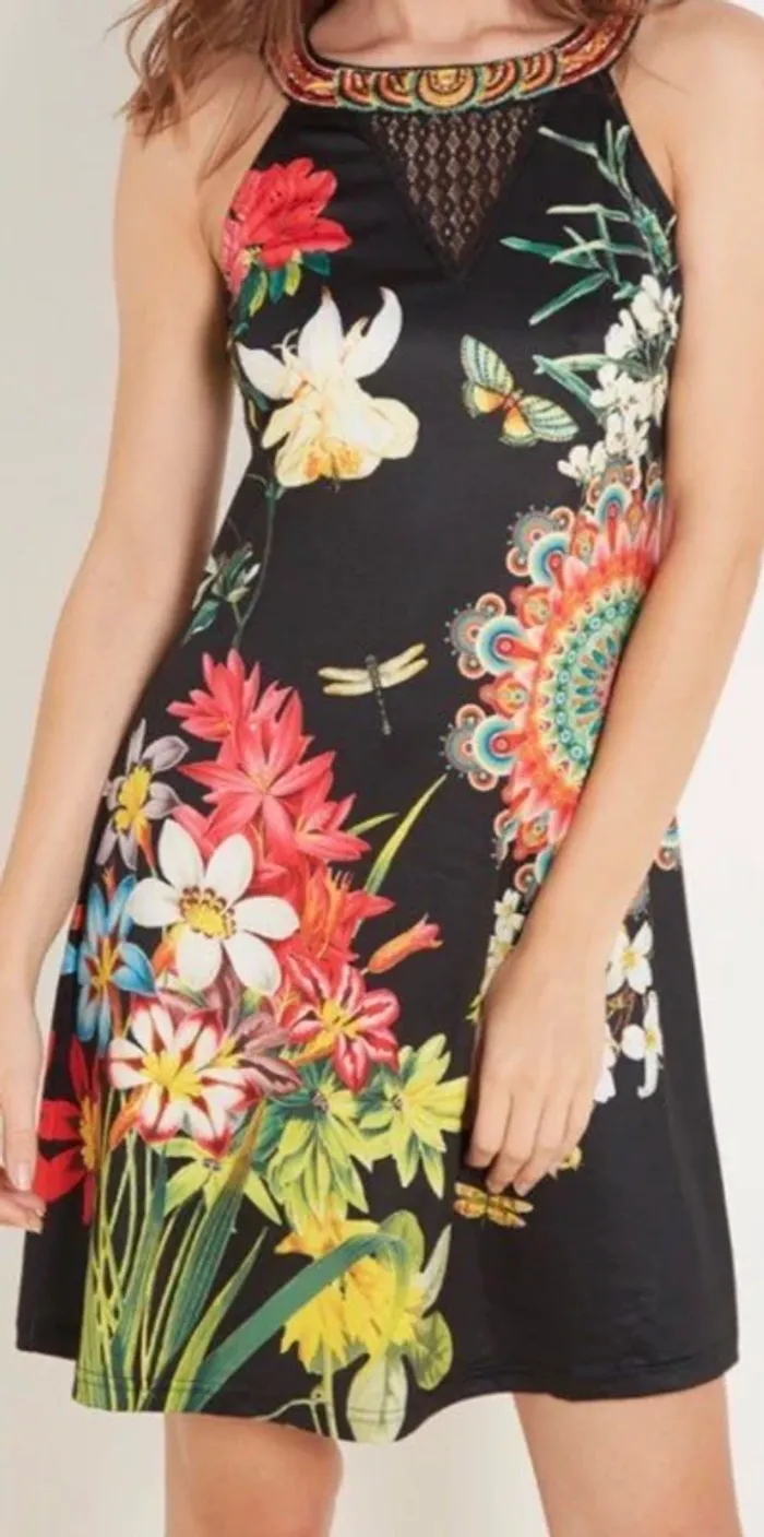 Robe été multicolore