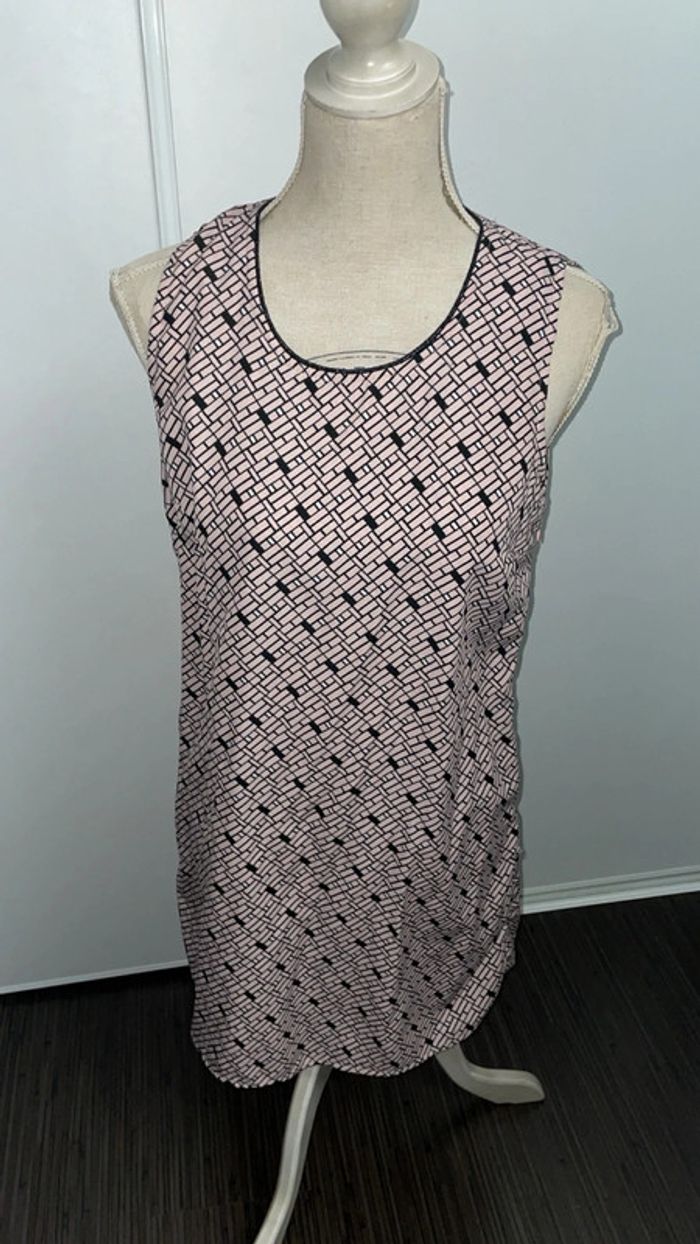 Robe d'été Cache Cache Rose & Noir Taille S - Parfaite pour un look chic et décontracté !