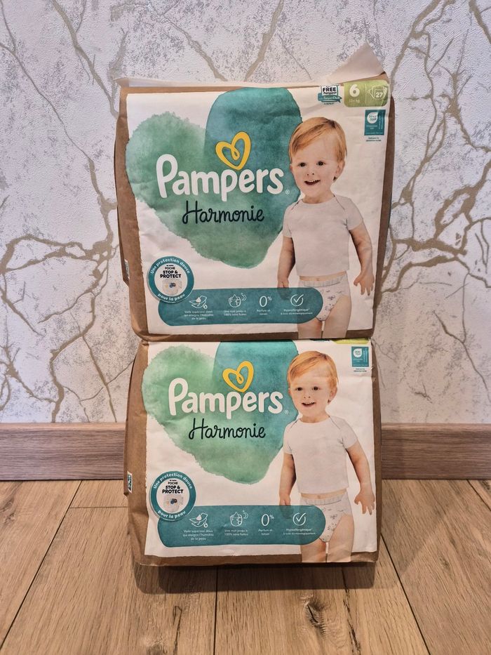 Couche Pampers Harmonie T6 x27 neuf - photo numéro 3