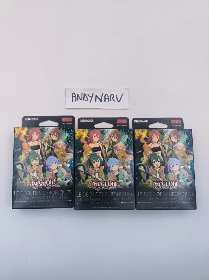 Nouveauté !Yu-Gi-Oh! -Lot de 3 decks des chroniques - Les Charmeuses Spirituelles FR - photo numéro 2
