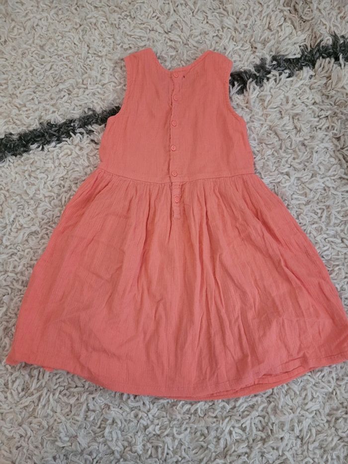 Robe orange corail 4 ans - photo numéro 3